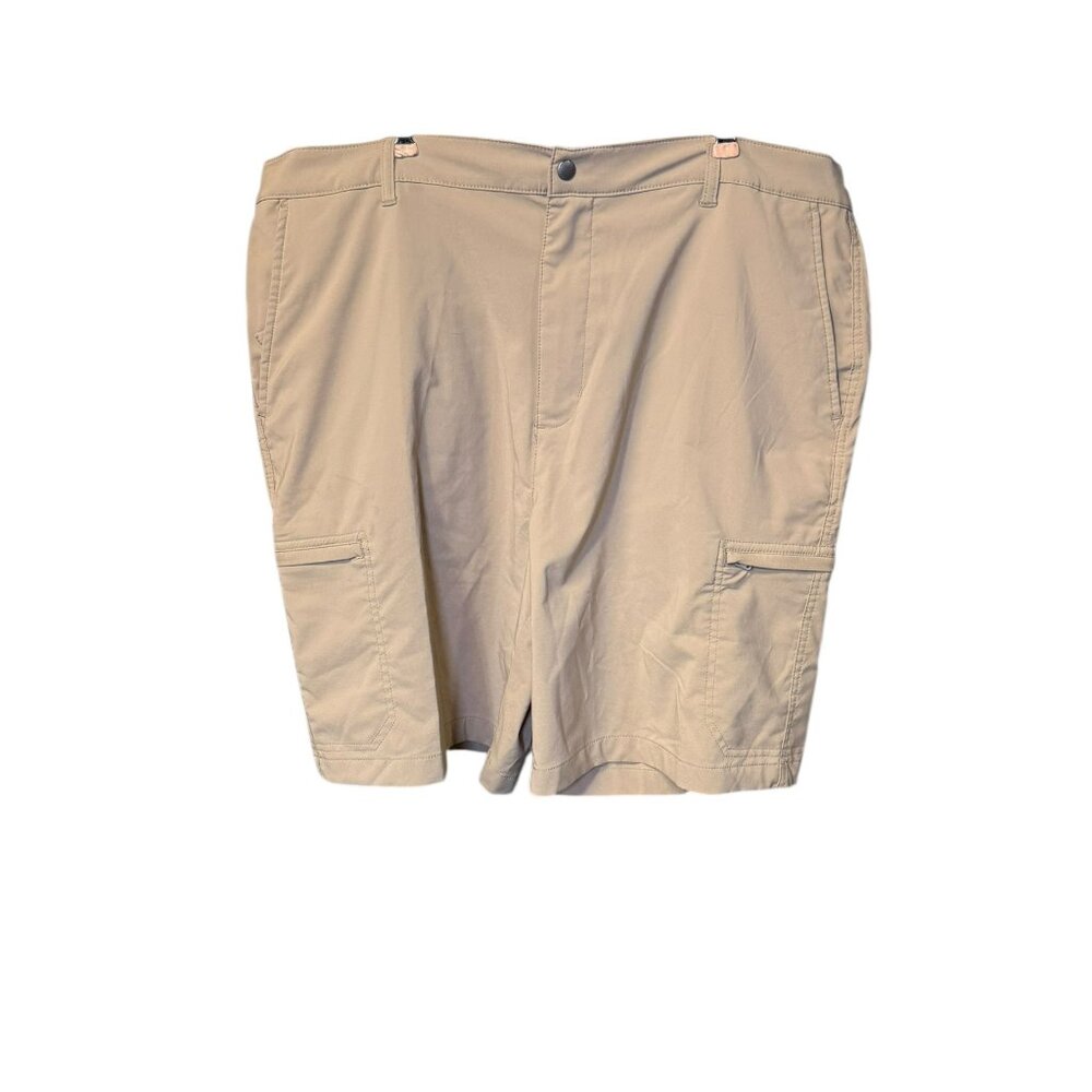 Men's Chaps Stretch Tan Cargo Shorts Size 40 - 9" inseam